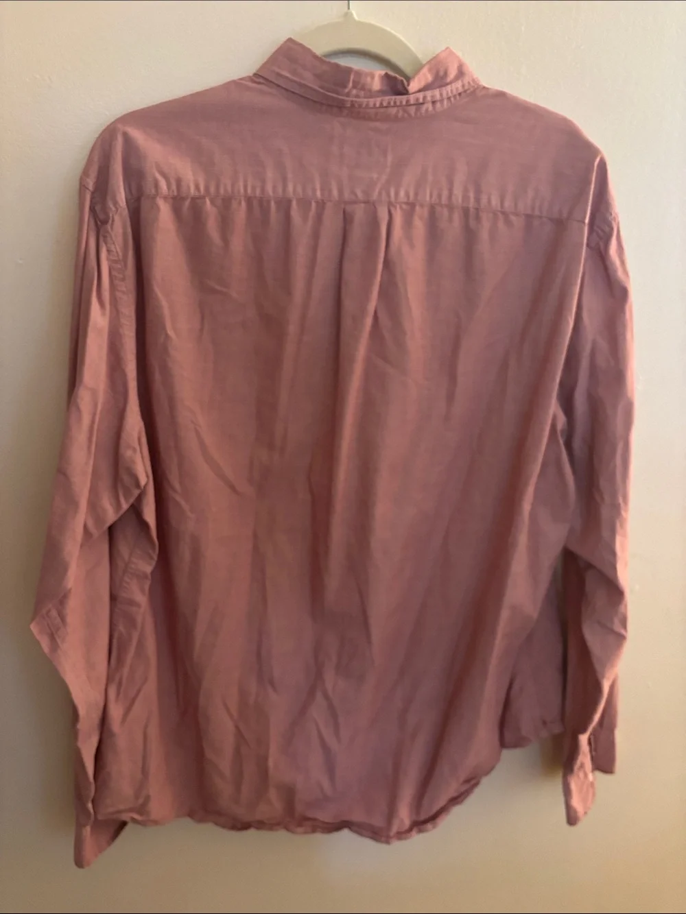 J. Crew Men’s Button-Down Shirt in Dusty Rose Pink